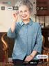 卡柏妃中老年春夏季衬衫女奶奶纯棉70岁妈妈装老人太太纯棉衣服2026新款 实拍图