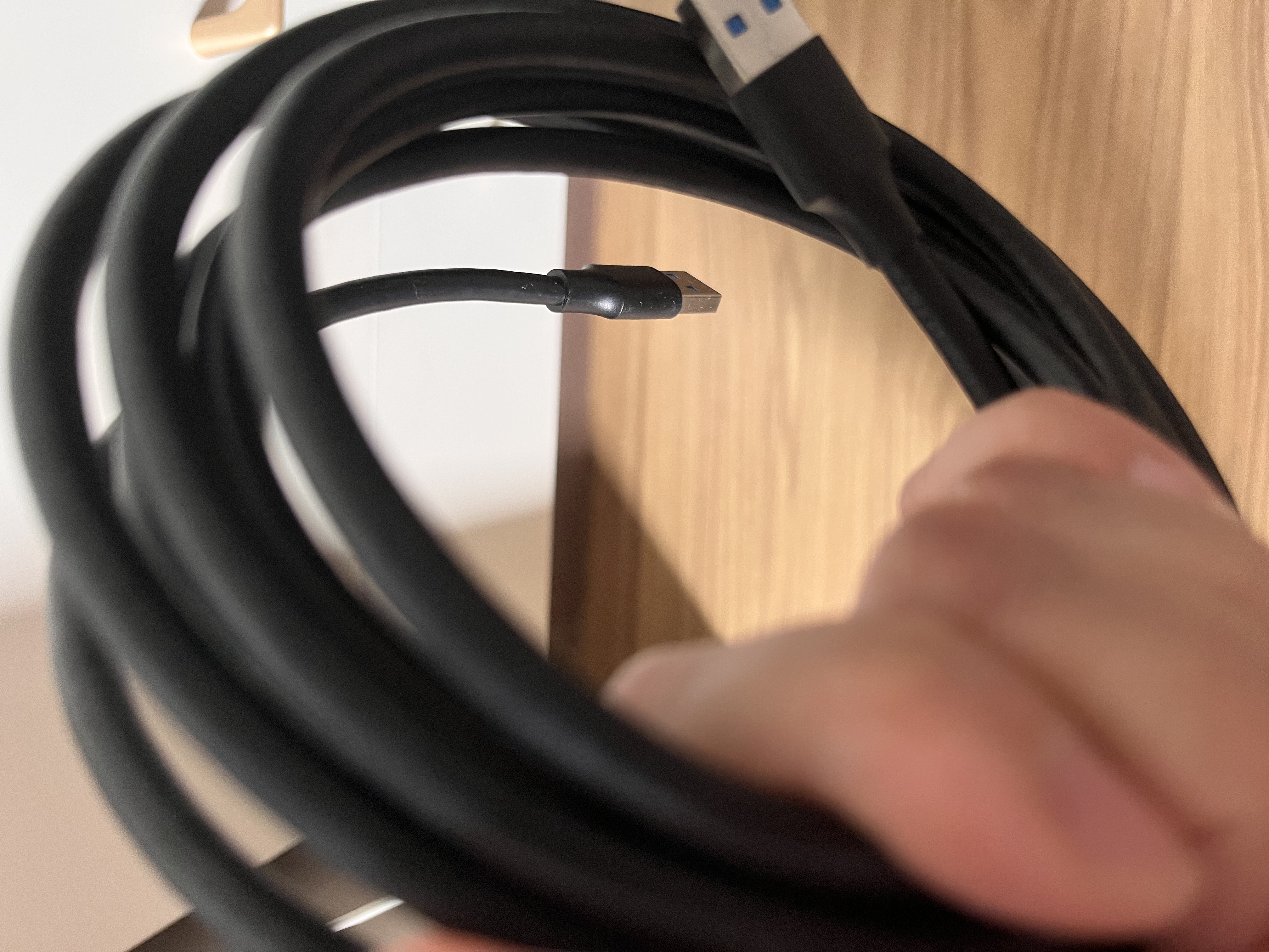 绿联USB3.0数据线公对公 移动硬盘盒高速传输双公头连接线 笔记本接散热器机顶盒 2米 黑 60526 实拍图