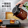 雅集茶如人生焖茶壶1200ml咖啡色保温壶家用水壶不锈钢茶水分离闷泡壶 实拍图