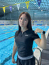 361°泳衣女士分体短袖平角遮肚显瘦保守泳装大码游泳衣泡温泉女 实拍图