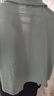 啄木鸟（TUCANO）棉麻衬衫女日系出口尾单棉麻纯色短袖衬衫女夏休闲显瘦上衣亚麻翻 绿色 M 【105-120斤】 实拍图