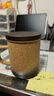 京东京造 故宴窑变 茶杯陶瓷杯茶水分离杯礼盒装【陶瓷茶漏】 阳夕红400ML 实拍图