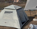 牧高笛（MOBIGARDEN）零动155自动帐篷 户外露营防晒大门厅帐篷黑胶 NX24561044 大象灰 实拍图