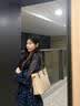 CinvaiKrose官方店小c&k托特包包女包2026新款女士单肩包生日七夕情人节礼物 菱格米白Beige【节日送礼可代写心意贺卡】 实拍图