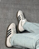 adidas「T头鞋」BARREDA板鞋德训鞋男女阿迪达斯轻运动 灰色/黑色/树脂黄   40.5 实拍图