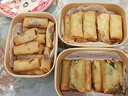 特美居（temeiju）一次性饭盒方形750型*20套食品级快餐野餐盒水果牛皮纸打包盒带盖 实拍图