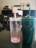 星巴克（Starbucks）墨绿色女神款玻璃杯550ml吸管杯办公室复古冷水杯女神节礼物 实拍图