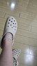 卡骆驰（CROCS）新款厚底云朵洞洞鞋送女友礼物206750 骨白色 38 -39 实拍图
