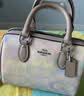蔻驰（COACH）【品牌直供】女士ROWAN中号手提斜挎波士顿包沙黄色CDA90礼物 实拍图