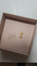 六福珠宝 黄金耳钉栀子花足金耳环生日礼物女 计价G01G0027DS 约1.00克 实拍图