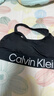Calvin Klein内衣女醒目提花ck无钢圈轻运动可抽取垫交叉宽肩带美背文胸 UB1-太空黑 M 实拍图