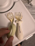COOKSS婴儿勺子宝宝学吃饭弯弯训练勺叉子自主进食PPSU辅食勺餐具收纳盒 实拍图