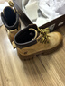 骆驼（CAMEL）大黄靴女都市户外四季可穿系带工装靴马丁靴 L23W307016 黄棕 37 实拍图