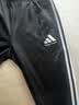 阿迪达斯（adidas）长裤男女春季宽松透气直筒裤跑步运动防风休闲裤  黑白 L 实拍图