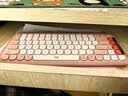 罗技（Logitech）POP ICON KEYS无线蓝牙键盘 AI轻音薄膜电脑办公键盘鼠标套装mac ipad键鼠套装泡泡键盘自定义85键 POP ICON COMBO 粉色 实拍图