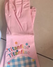 添赞（Titanfine）添赞加长家务天然乳胶手套1副L码清洁洗衣耐磨防水套袖秋冬紫色 实拍图