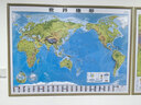 北斗1.1米超大精雕新版2张地图世界中国地图3d立体凹凸地形图约1.1*0.78米大尺寸挂图办公家用装饰画墙防水   实拍图