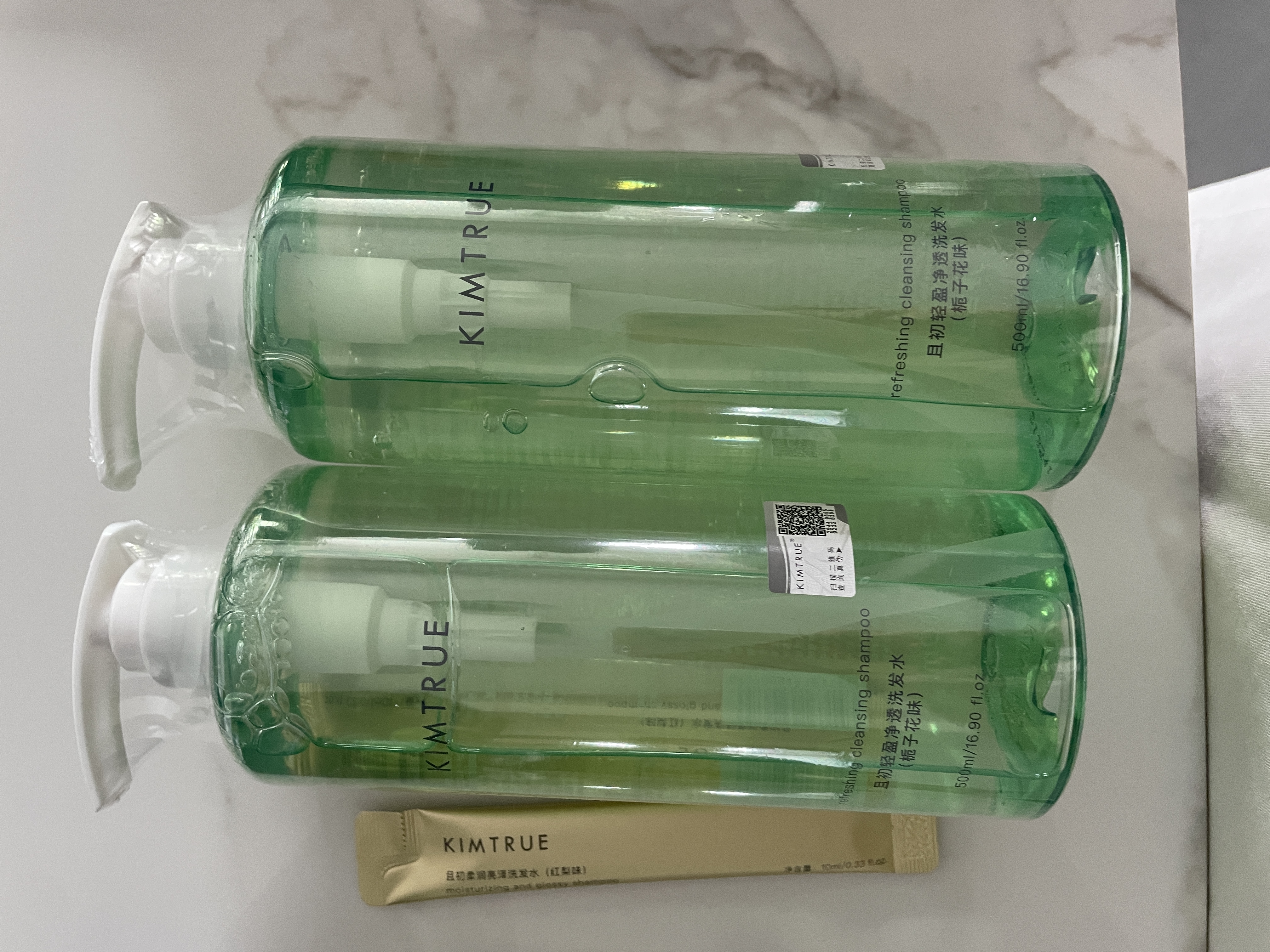 KIMTRUE且初蓬蓬洗发水囤货装栀子香500ml*2 女士洗发水控油蓬松柔顺留香 实拍图