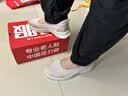 足力健防滑老人鞋女2026新款休闲妈妈鞋一脚蹬护士鞋透气网面布鞋 实拍图