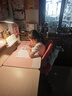光明园迪（GMYD） 灯桌一体儿童学习桌椅套装可升降可调节多功能写字桌椅乐学5系 H5 120金典榉+A6P卡其+珊瑚粉椅套 实拍图