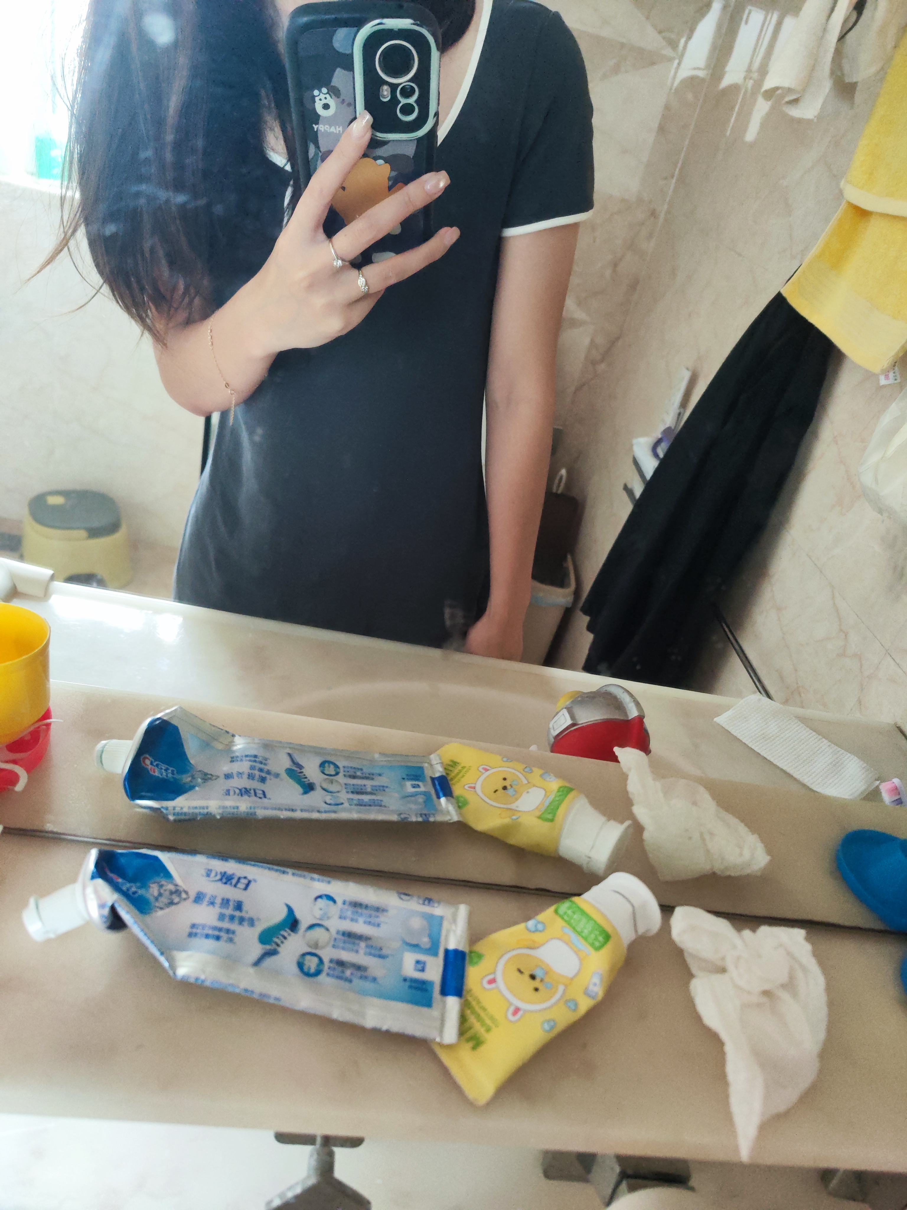 UR2026夏季新款女装休闲撞色边系带短袖连衣裙UYY750130 深灰 M 实拍图