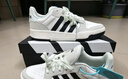 adidas ENTRAP美式校园风运动少年感复古篮球风板鞋男女阿迪达斯   白色/黑色/矾土棕   36 实拍图