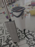 美丽雅带桶平板拖把33cm2布刮水一体三合一家用一拖净免手洗墩布神器 实拍图