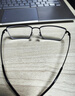 依视路（ESSILOR） 钻晶系列高清耐磨防蓝光近视超薄镜片专业配度数眼镜架男女镜框 钛+金属-全框-4004BK-黑色 镜框+依视路膜御防蓝光1.56现片 实拍图