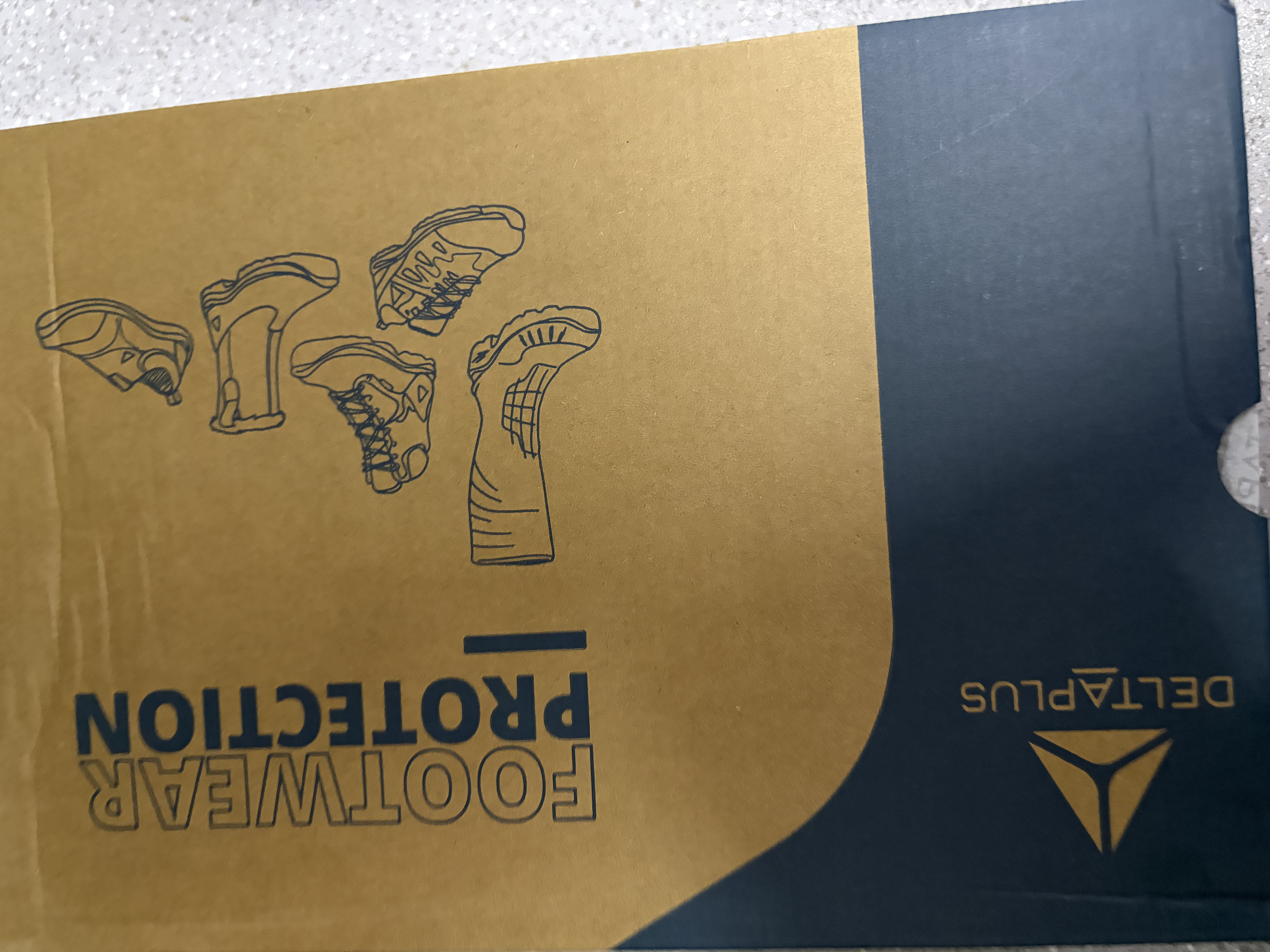 代尔塔 劳保鞋 男安全鞋防静电防刺穿防砸防滑耐磨 301232 灰蓝色 43码 实拍图
