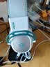 漫步者（EDIFIER）HECATE G5无线版 2.4G有线蓝牙三模头戴式 7.1声道电竞赛事级无线游戏耳机礼物耳麦笔记本台式plus 银白色+耳机支架 实拍图