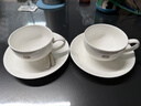 泰摩白色陶瓷咖啡杯碟 典雅骨瓷咖啡杯套装 咖啡杯2杯2碟2勺 实拍图