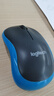罗技（Logitech）M185鼠标 无线鼠标 办公鼠标 对称鼠标 黑色蓝边 带无线2.4G接收器 实拍图