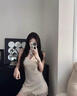 浪莎情趣内衣性感睡衣带胸垫蕾丝吊带睡裙冰丝纯欲性感家居服房事战袍 实拍图