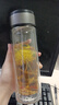 【京东物流配送】高硼硅双层玻璃杯大容量泡茶杯水杯子茶水分离杯 【双层加厚】茶杯350ml1只 实拍图