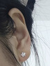 两世欢S999纯银五角星耳钉女轻奢高级感养耳洞足银耳饰2025新款耳饰礼物 【S999银星星耳钉】6mm一对 实拍图