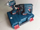 博世（BOSCH）角磨机抛光打磨切割机金属切割打磨两电一充套装4.0安时GWS 18V-8 实拍图