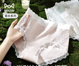 猫人【A类婴儿棉】女士内裤女纯棉100%棉抑菌裆蕾丝纯欲风性感三角裤 实拍图