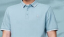 海澜之家短袖POLO衫男款凉感抗菌防螨翻领短袖男夏季 【中华龙】浅蓝2T XL 180/96A 推荐76-82kg 实拍图