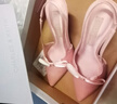 CHARLES&KEITH缎面蝴蝶结尖头高跟凉鞋女生日礼物送女友CK1-60361556 Light Pink浅粉色 38 实拍图