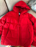 埃尔蒙特连帽加厚羽绒服男款保暖衣耐磨外套女防泼水冬季防风御寒 【城际系列】女士红色 XL 实拍图