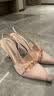CHARLES&KEITH缎面蝴蝶结尖头高跟凉鞋女生日礼物送女友CK1-60361556 Light Pink浅粉色 38 实拍图