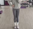 VICTORIATOURIST瑜伽服女运动套装夏季防晒跑步普拉提健身服美背含胸垫两件套 实拍图