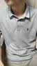 杰克·琼斯（JACK&JONES）26年新款polo衫男士夏季撞色翻领商务休闲刺绣logo短袖T恤男装 浅灰C39 M 175 实拍图