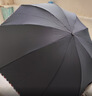 天堂伞 加大雨伞三折 经典商务伞格纹10骨加大雨伞男女 黑色 实拍图