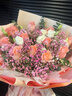 馨仪毕业季鲜花速递玫瑰向日葵康乃馨花束送女友生日礼物全国同城配送 11朵粉玫瑰混搭花束 实拍图
