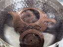 藏壶天下宜兴紫砂壶纯手工刻绘茶壶石瓢壶家用功夫泡茶壶茶具兰趣石瓢壶 兰趣石瓢壶 210ml 实拍图