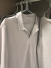 京东京造夏季运动短袖男士t恤polo衫男跑步健身户外速干衣服 浅灰色3.0 L 实拍图