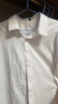 罗蒙（ROMON）纯色商务职业正装男士白衬衫工装外套长袖衬衣男CS108白色2XL 实拍图