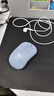罗技（Logitech）M221 轻音鼠标 无线鼠标 办公鼠标 对称鼠标 带无线微型接收器 雾霭蓝 实拍图
