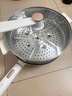 美的（Midea）电炒锅 电火锅 电蒸锅 电煮锅 家用多用途炒菜专用锅 4L一体电热锅不粘锅 HGE2811B 配蒸笼木铲 实拍图
